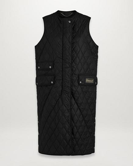 Gilet Belstaff Femme Annie Noir Nylon Soldes IE1283649